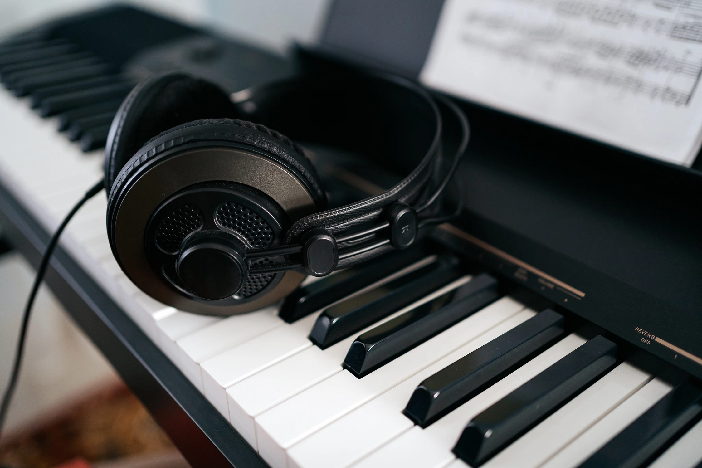 Digital Piano with Headphones